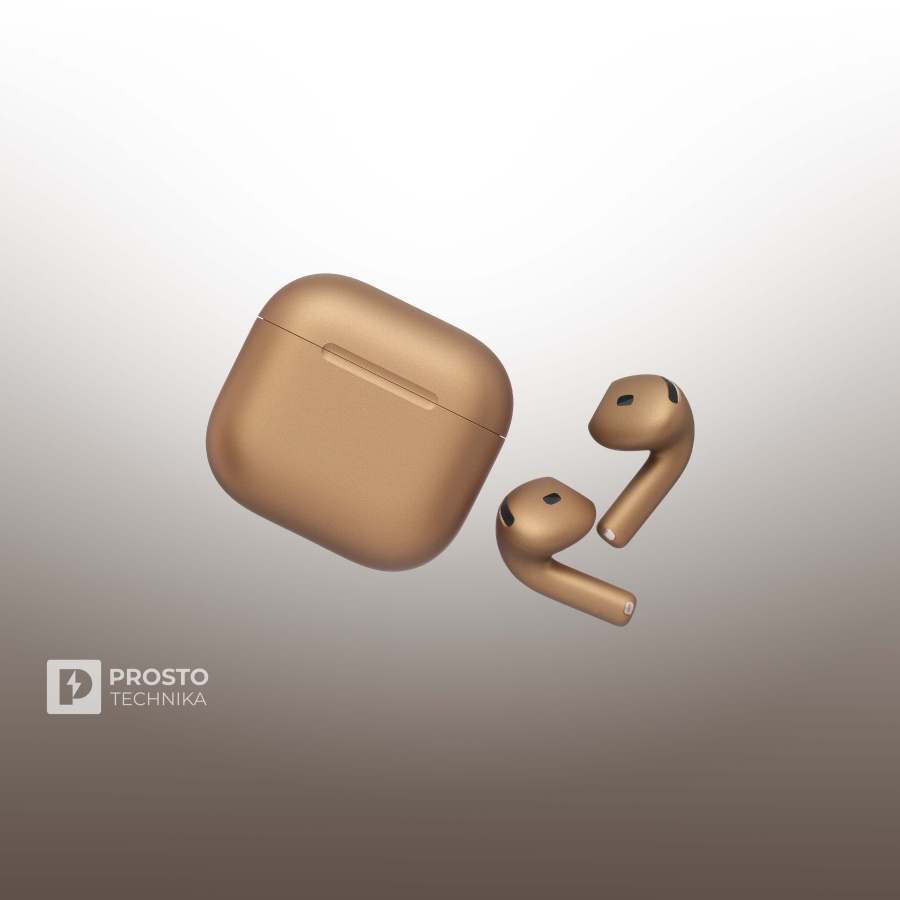 Apple Беспроводные наушники Apple AirPods 4 ANC / Золото